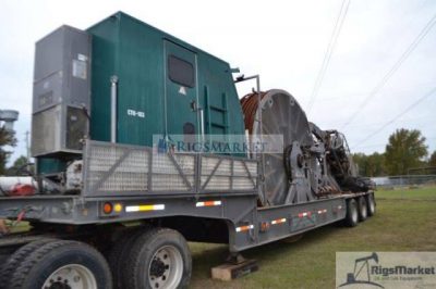 Used Stewart Stevenson Coiled tubing trailer Unit With 2" tubing and 100k Injector head