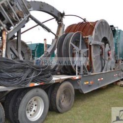 Used Stewart Stevenson Coiled tubing trailer Unit With 2" tubing and 100k Injector head