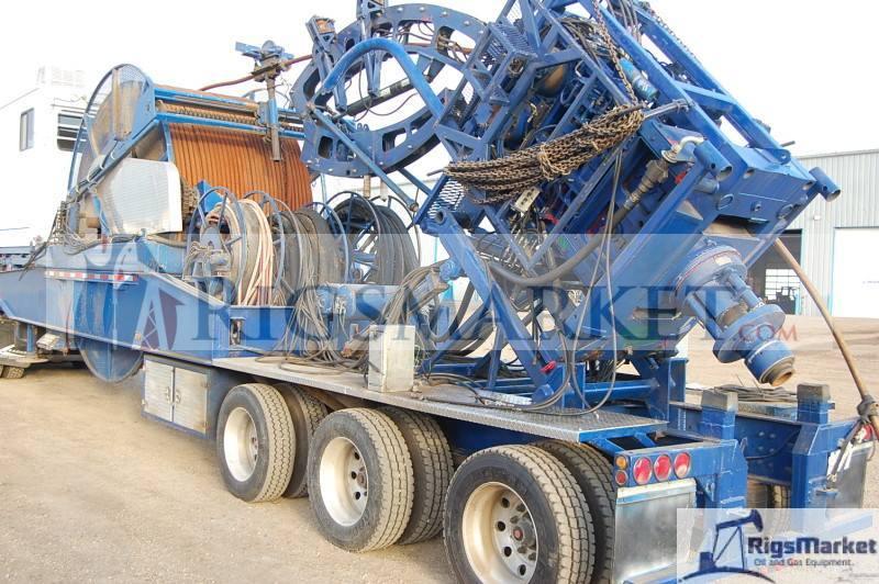 Trailer Mounted Coil Tubing Unit Rated at 4,500-m with 1-1/4" Tubing