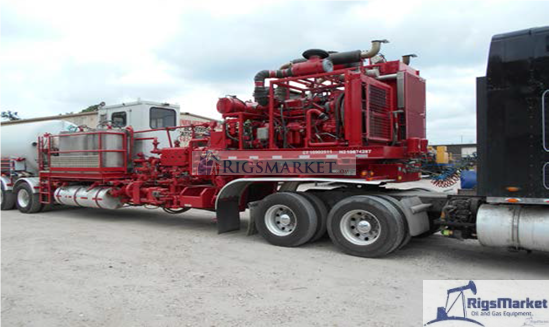 Halliburton TPU-400FH Trailer Combo Pumping Unit