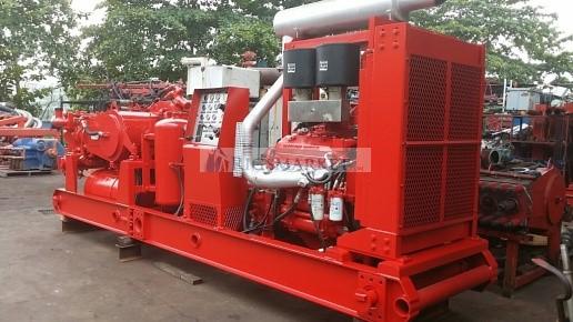 Refurbished HT400 CEMENTING PUMP skid