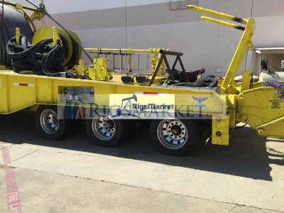 2-3/8 large pipe coiled tubing reel trailer