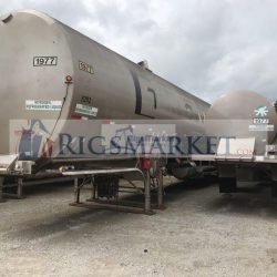 for sale are 2x large nitrogen pumpers, 23,000 US GL Capacity. 1 is CVA MADE, 1 IS CSP MADE. Cryogenic Vessel Alternatives, Nitrogen Transport Vessel