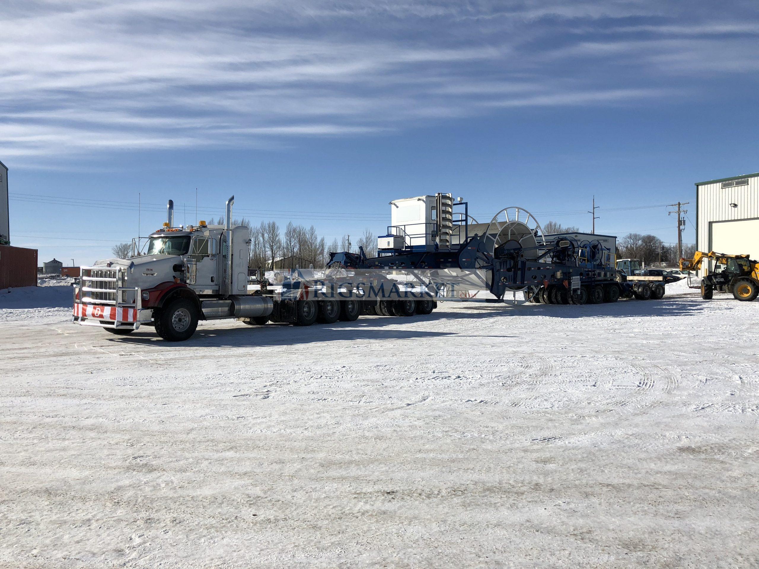 Large Pipe reel trailer