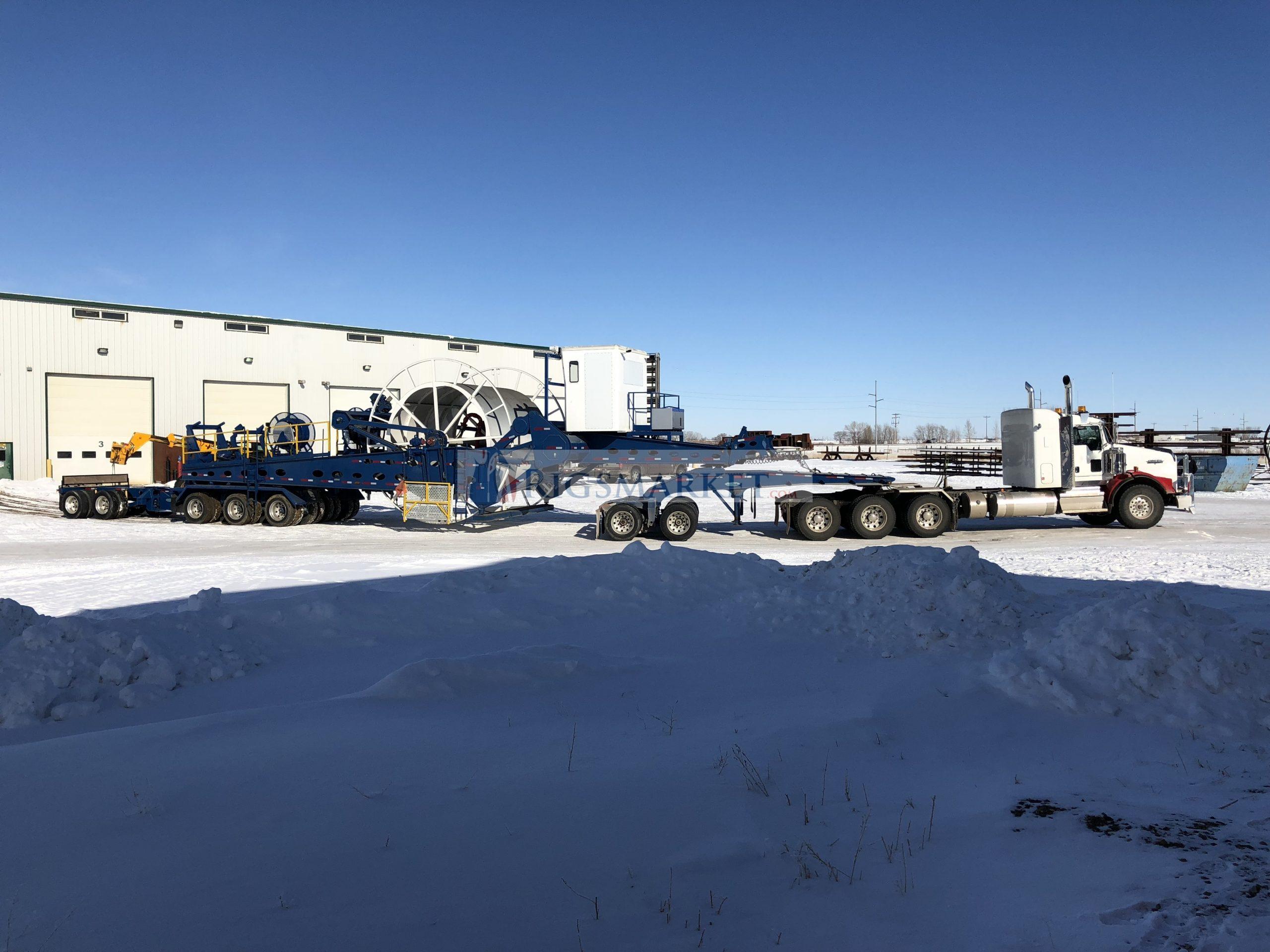 Large Pipe reel trailer