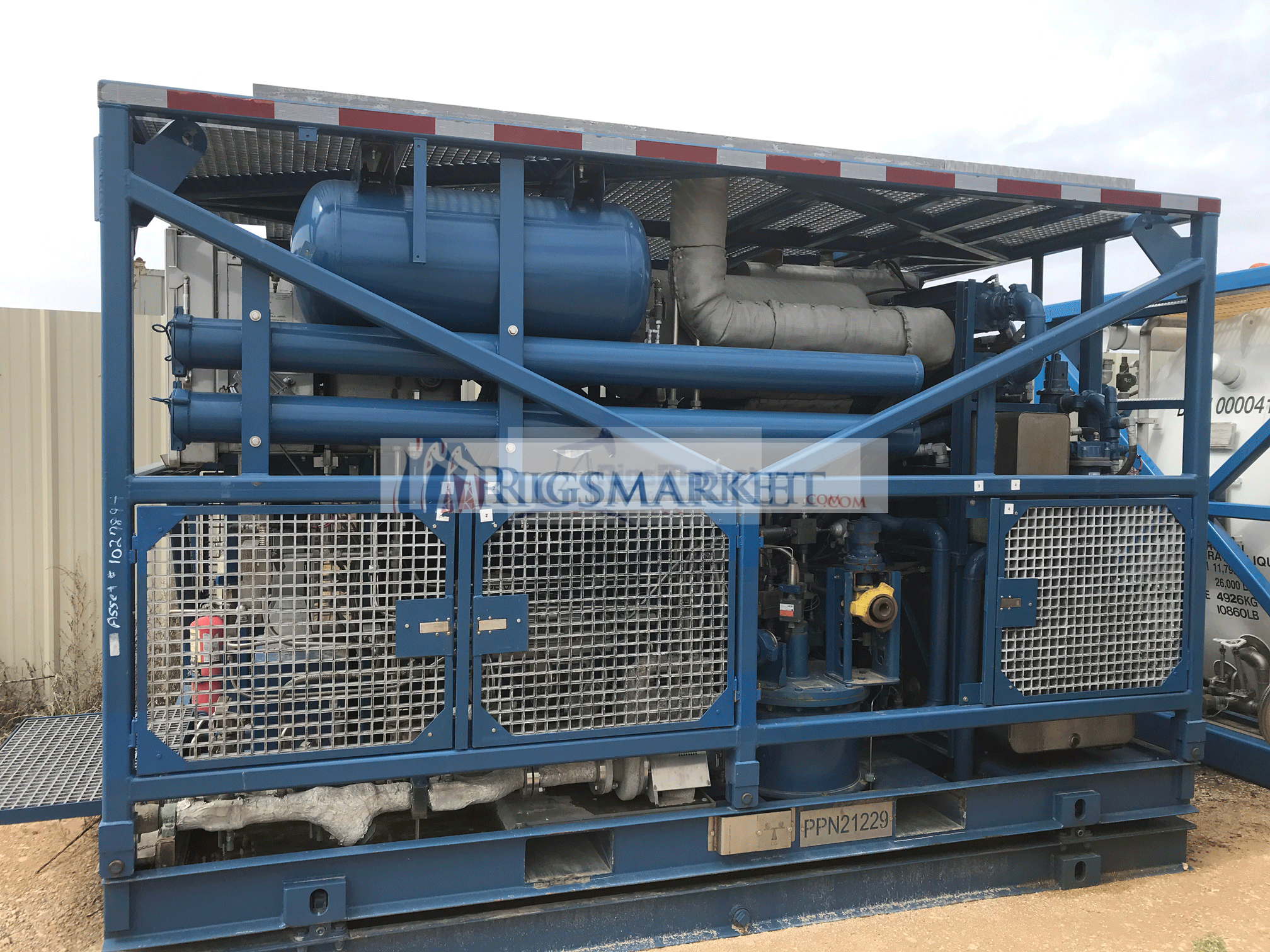Offshore NOV Hydra Rig Skid Mount Nitrogen Pump. 180K. DNV Z2