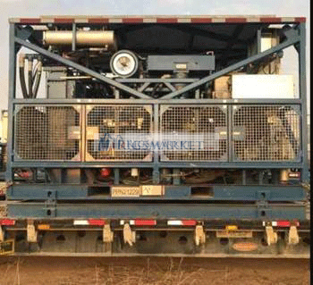 Offshore NOV Hydra Rig Skid Mount Nitrogen Pump. 180K. DNV Z2