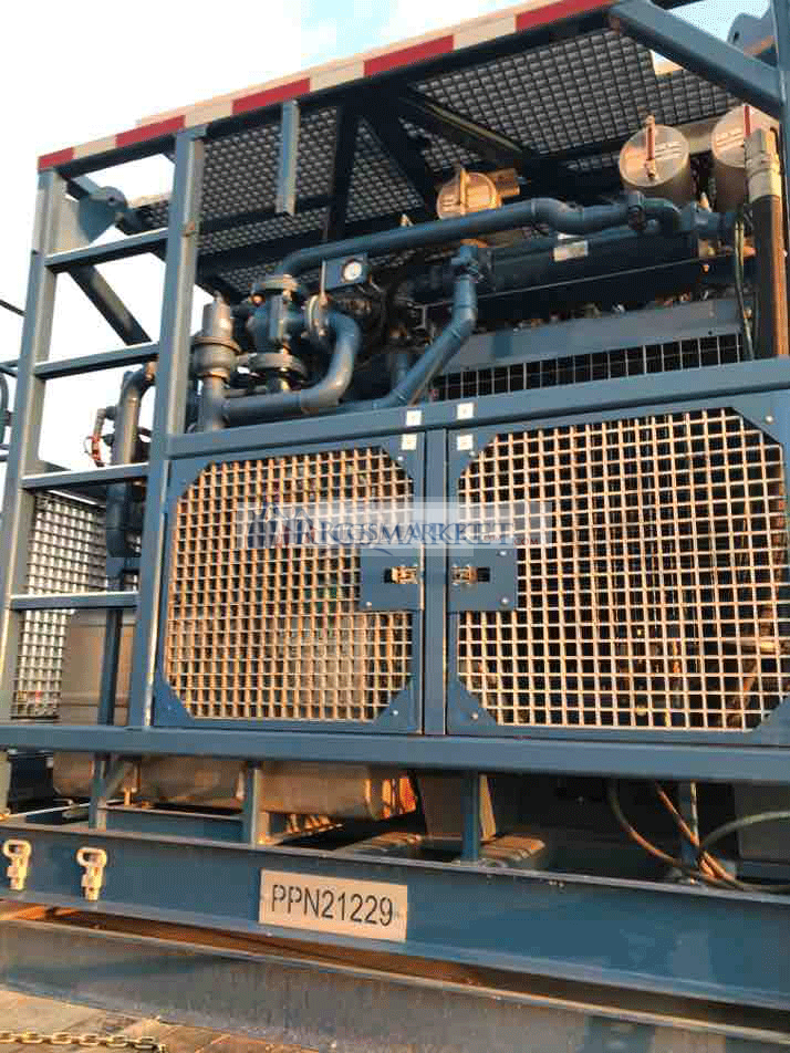 Offshore NOV Hydra Rig Skid Mount Nitrogen Pump. 180K. DNV Z2