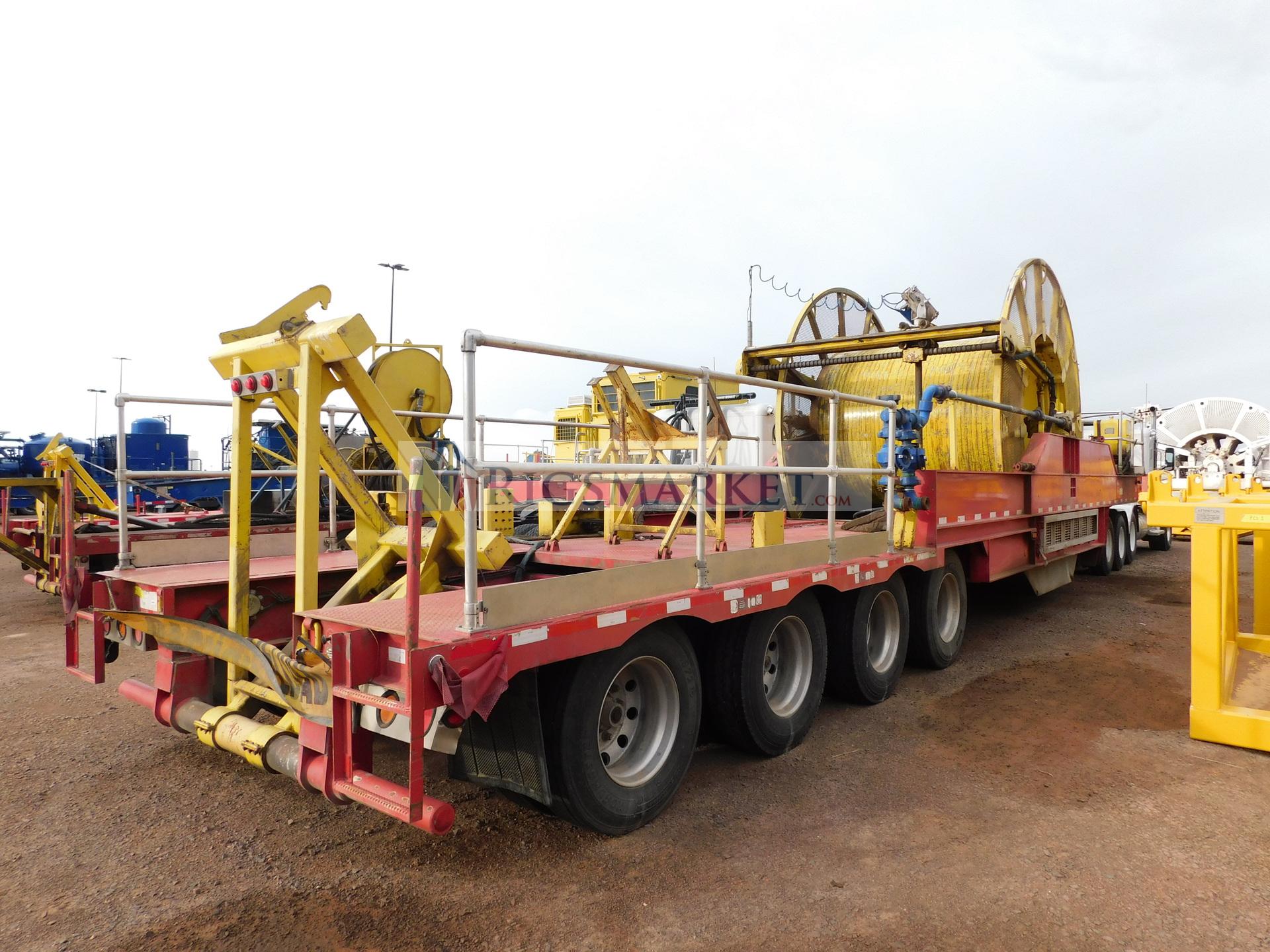2013 NOV Hydra Rig 2-3/8” 4 axle Coil Tubing Reel Trailer, 12ft wide trailer.