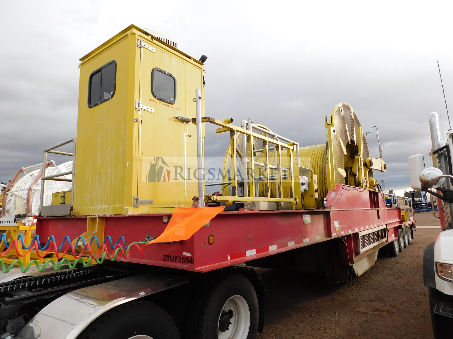 2013 NOV Hydra Rig 2-3/8” 4 axle Coil Tubing Reel Trailer, 12ft wide trailer.