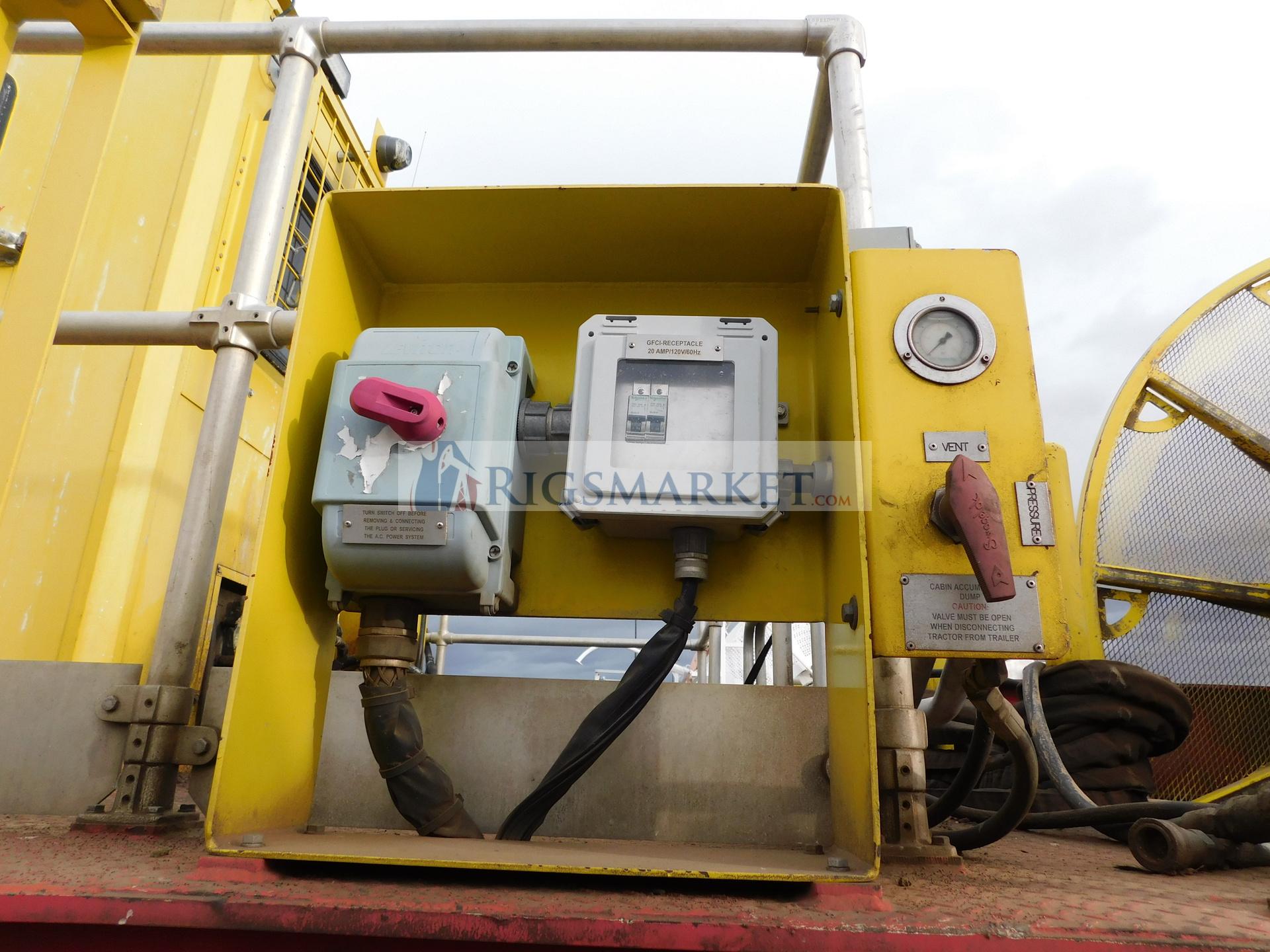 2013 NOV Hydra Rig 2-3/8” 4 axle Coil Tubing Reel Trailer, 12ft wide trailer.