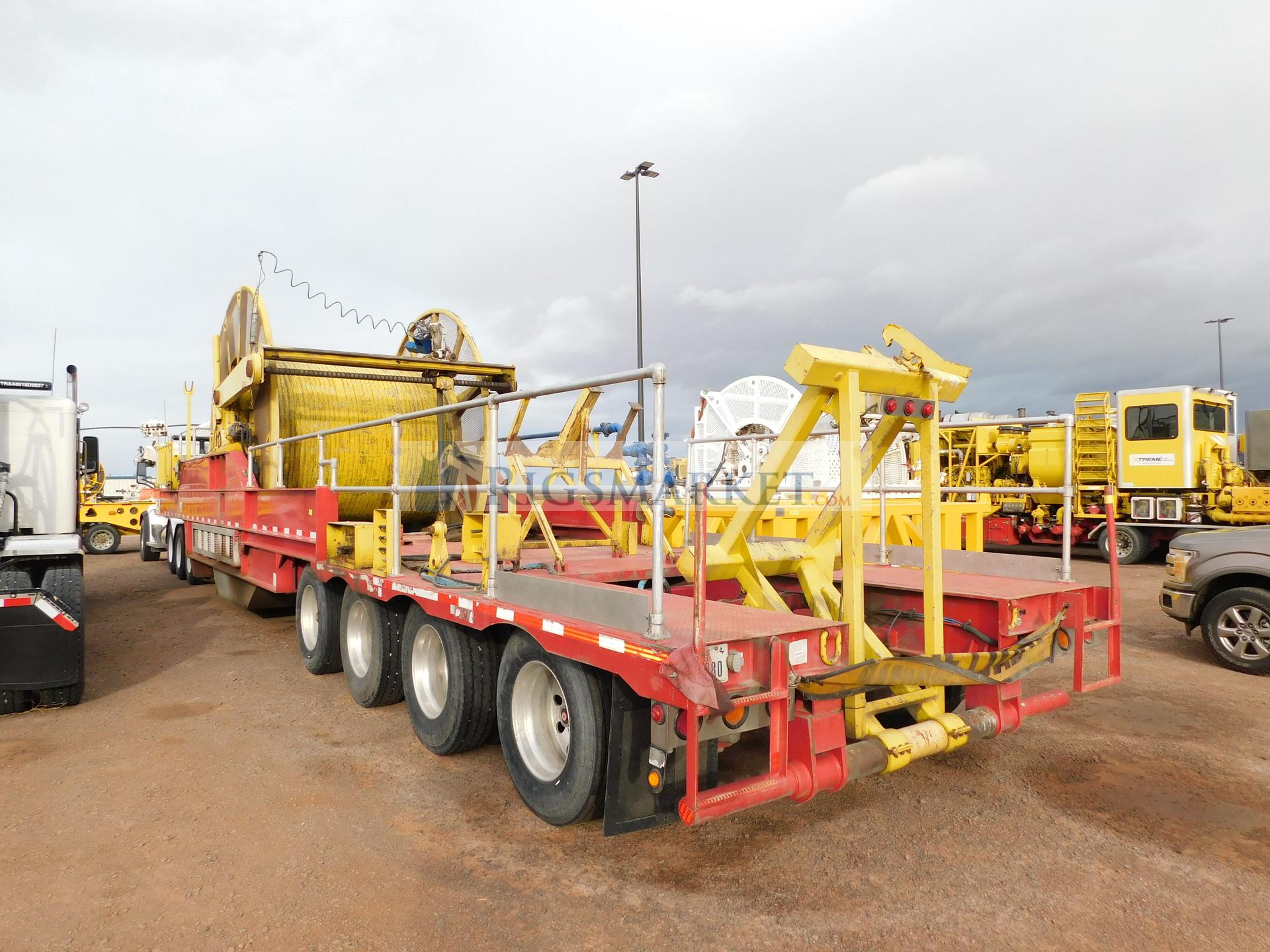 2013 NOV Hydra Rig 2-3/8” 4 axle Coil Tubing Reel Trailer, 12ft wide trailer.