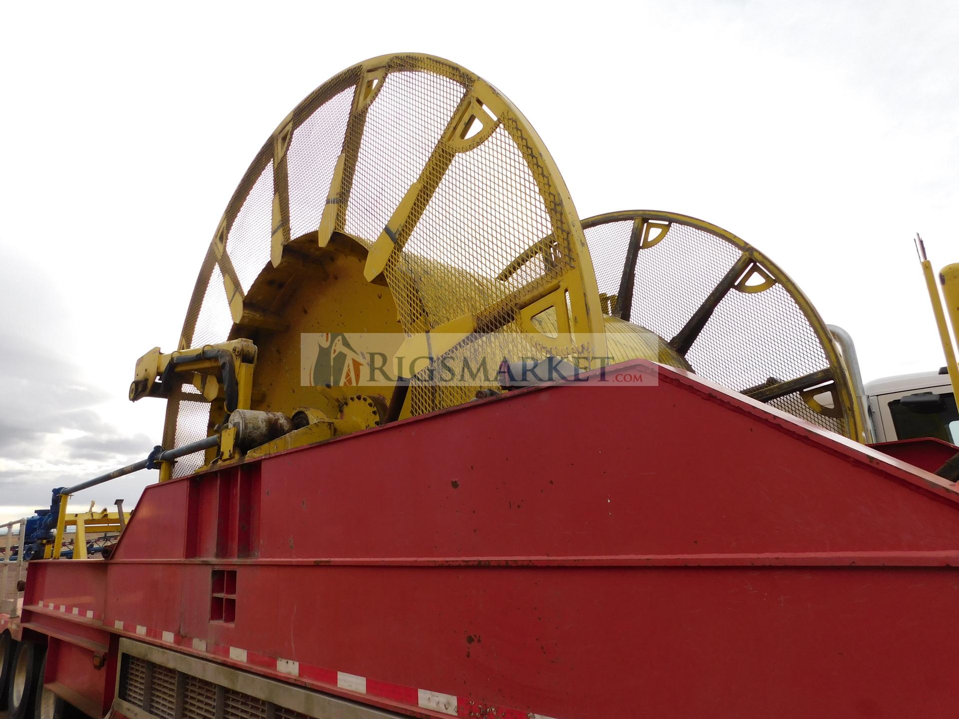 2013 NOV Hydra Rig 2-3/8” 4 axle Coil Tubing Reel Trailer, 12ft wide trailer.